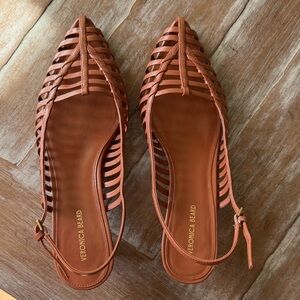 Veronica Beard Women's Brown Leather Strappy Heels worn once